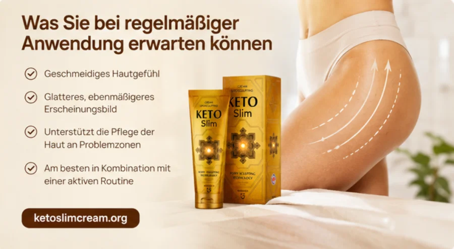 KetoSlim Cream — Anwendung an den Problemzonen der Haut