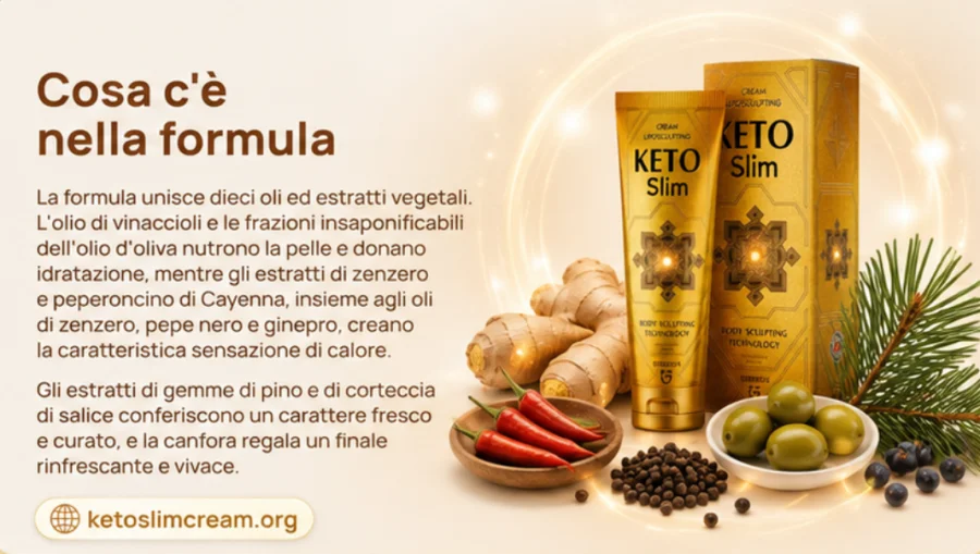 KetoSlim Cream — Öle und Pflanzenextrakte der Formel