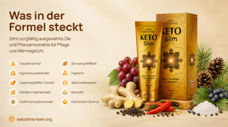 KetoSlim Cream — Öle und Pflanzenextrakte der Formel