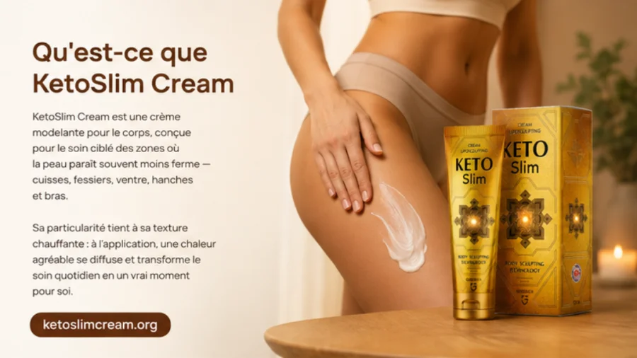 KetoSlim Cream — modellierende Körpercreme, Tube und Verpackung