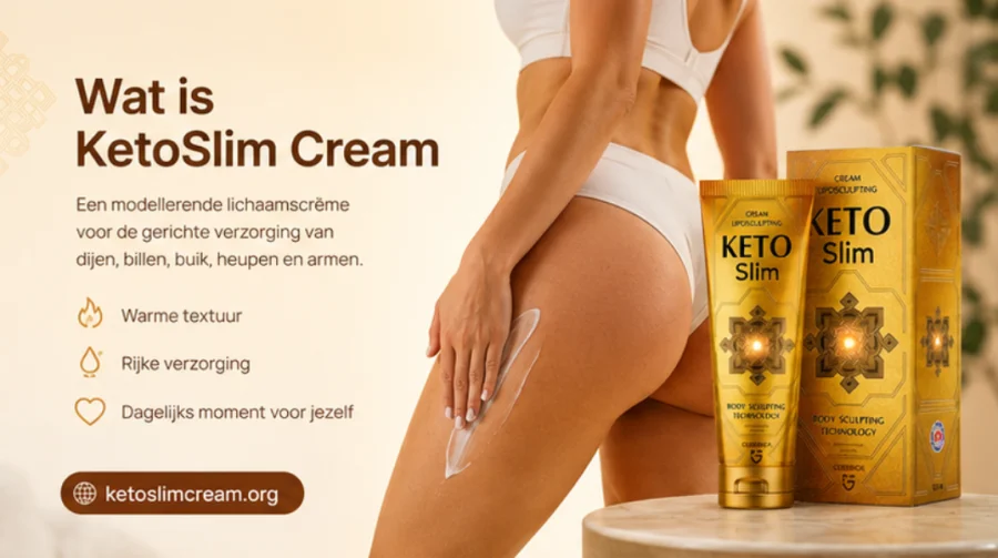 KetoSlim Cream — modellierende Körpercreme, Tube und Verpackung
