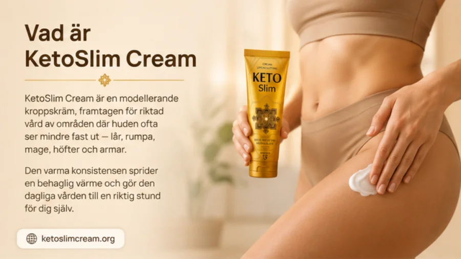 KetoSlim Cream — modellierende Körpercreme, Tube und Verpackung
