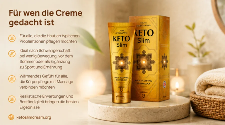 KetoSlim Cream — Pflege für Oberschenkel, Po und Arme