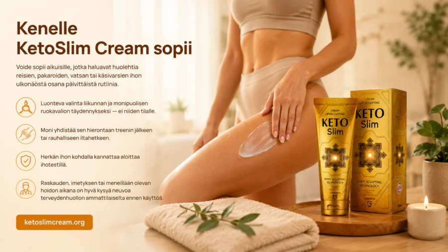 KetoSlim Cream — wärmendes Pflegegefühl beim Einmassieren